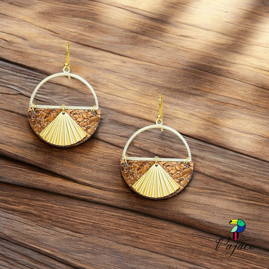 Boucles d'oreilles - Papyrus - Cuivre