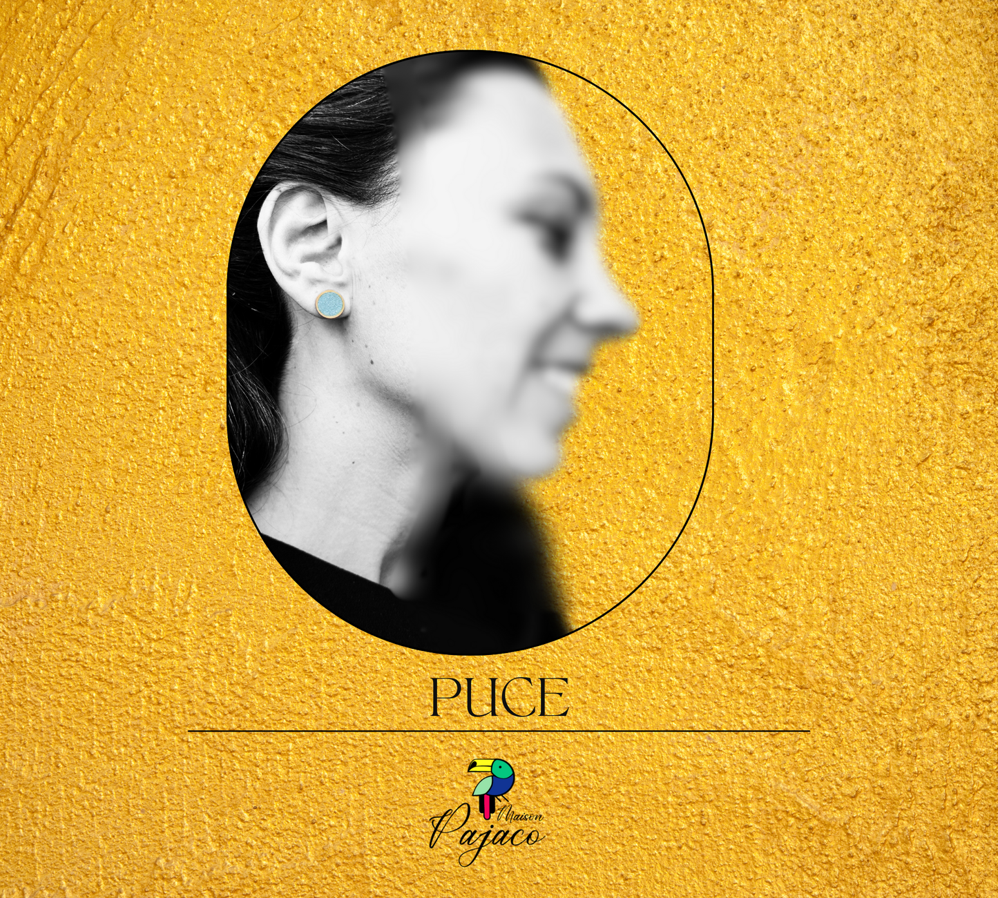 Puce dorée - Cuir vert clair