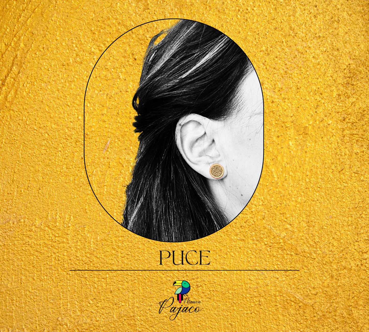 Puce dorée - Cuir bronze
