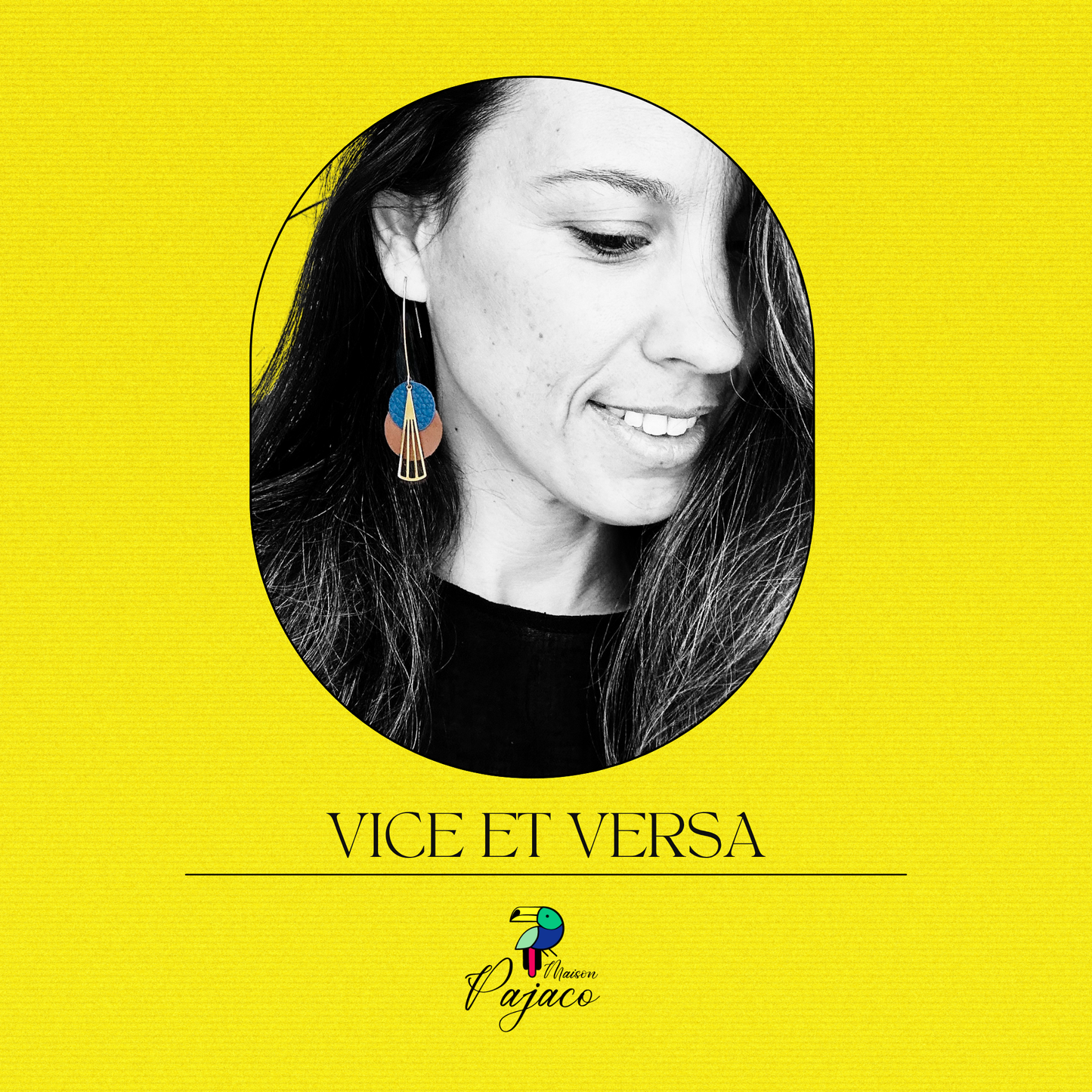 Boucles d'oreilles - Vice et Versa -  Marron bleu