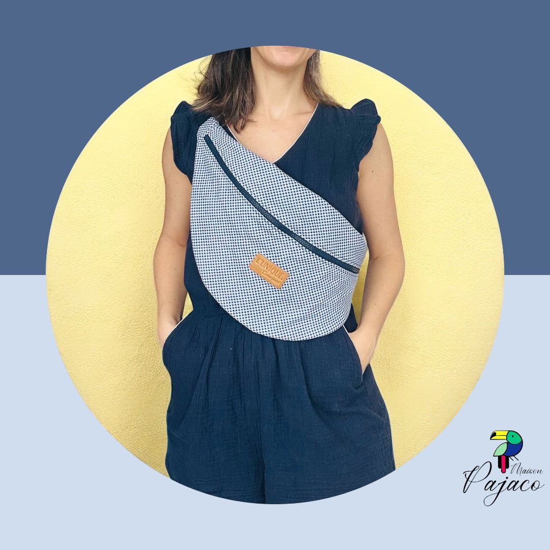 Banane L'Unique XL - Vichy bleu