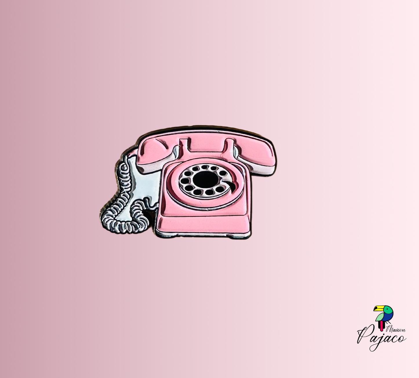 Pin's - Téléphone rose